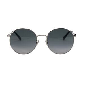 Jimmy Choo Round Metal Women’s Sunglasses – Palladium / Gray Gradient – NWT